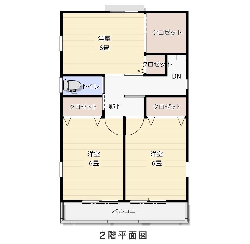 2階平面図