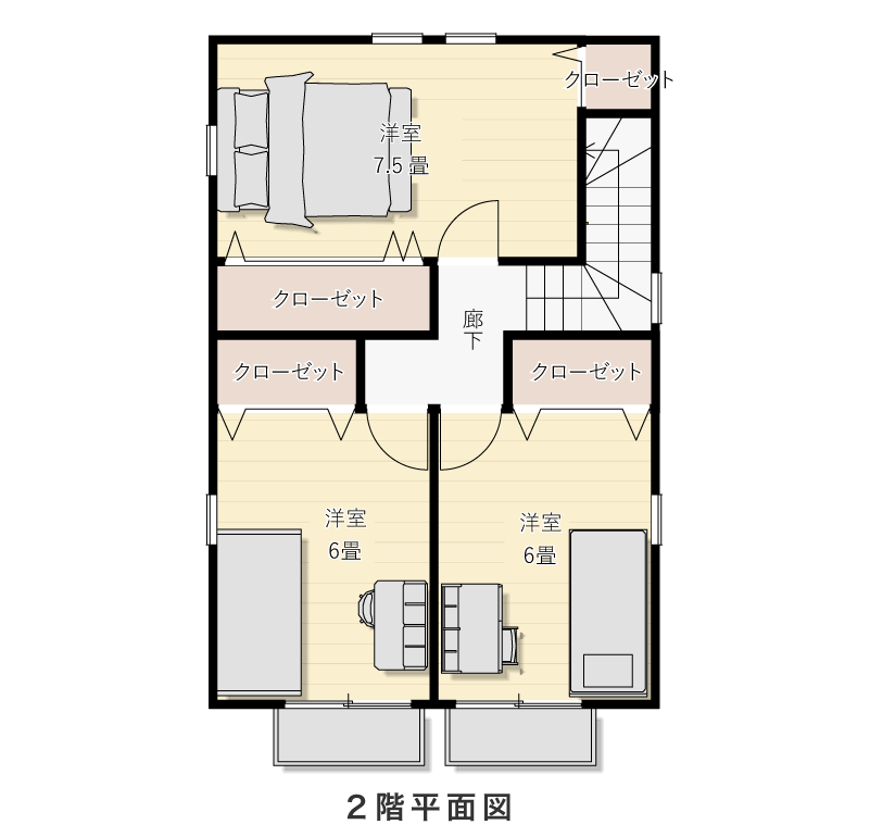 2階平面図