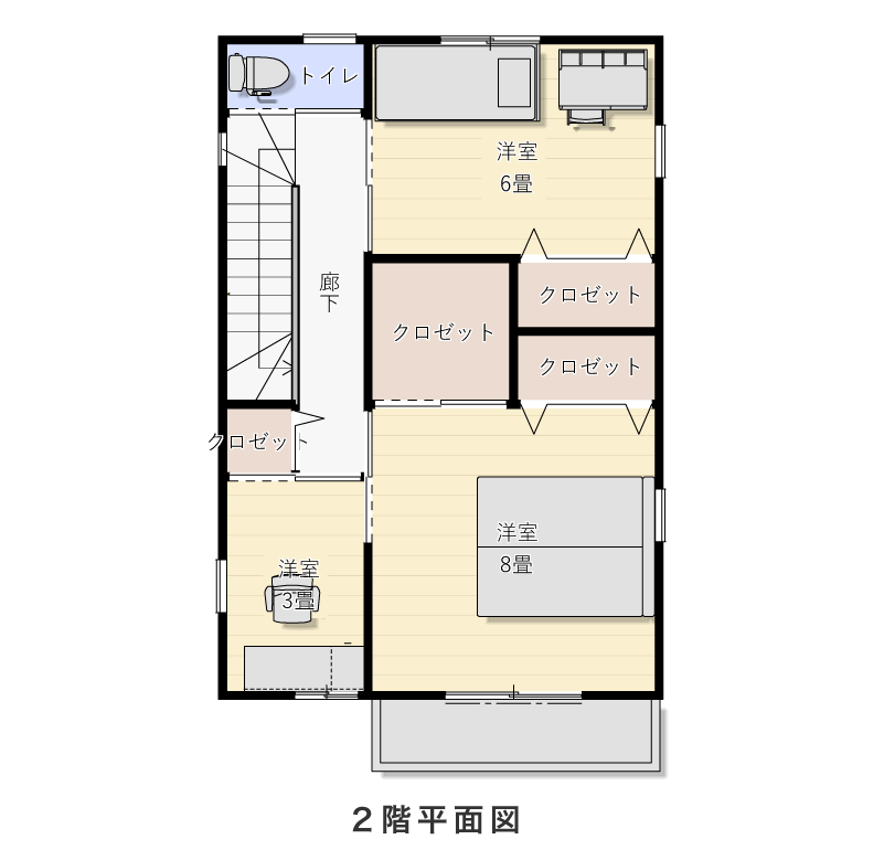 2階平面図