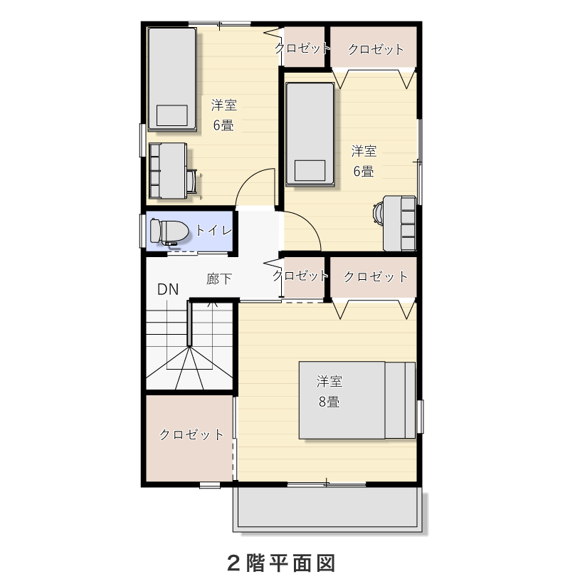 2階平面図