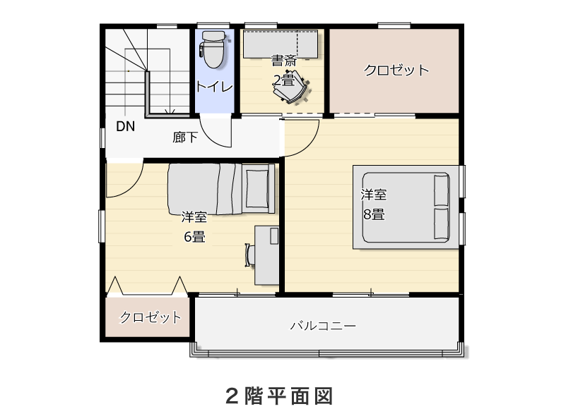 2階平面図