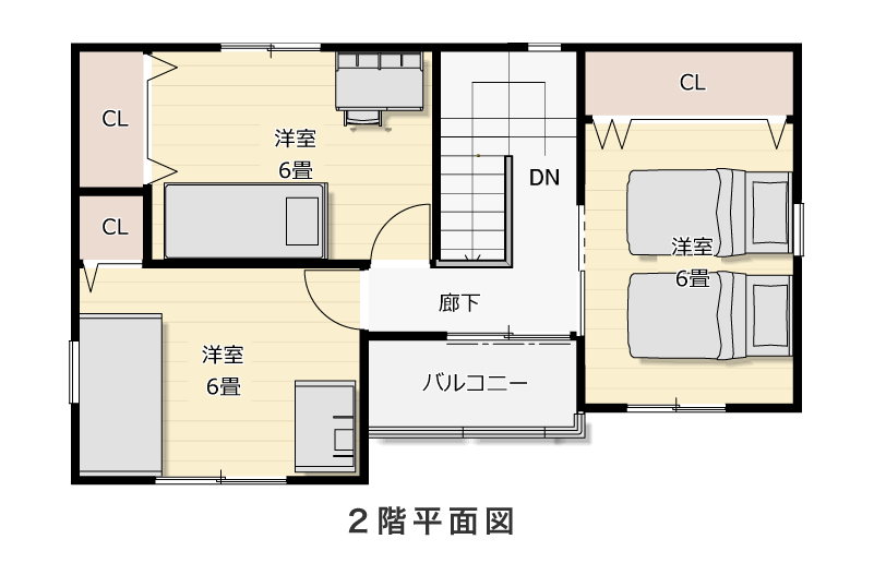 2階平面図