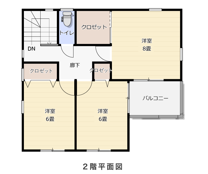 2階平面図