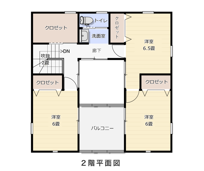 2階平面図