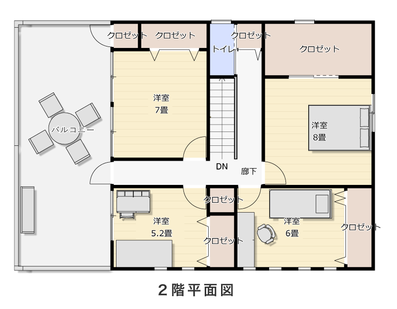 2階平面図