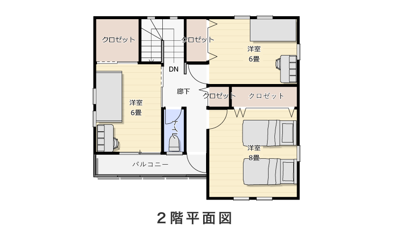 2階平面図