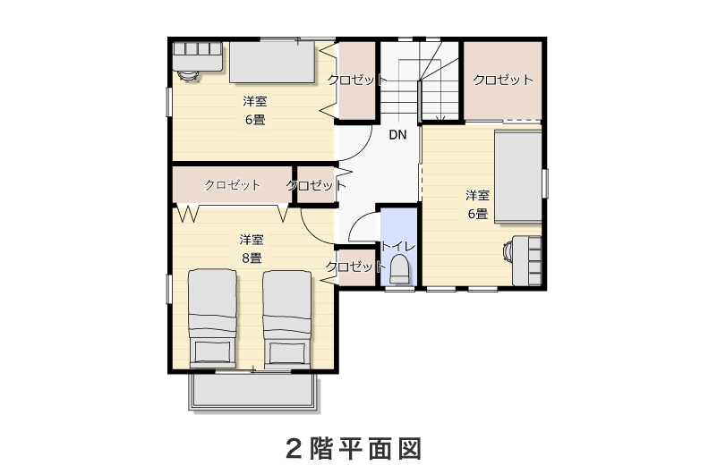 2階平面図