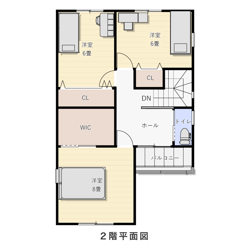 2階平面図
