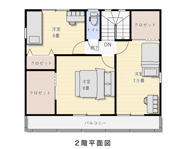 2階平面図