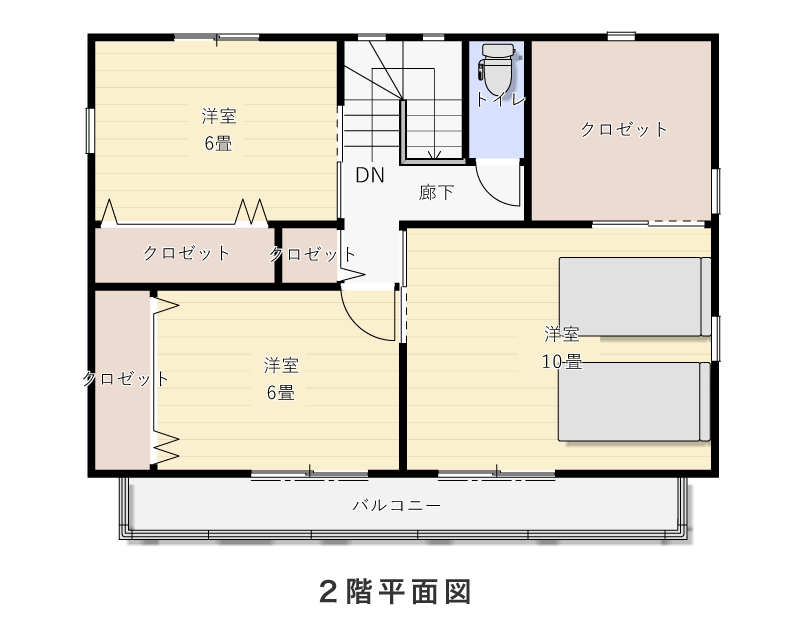 2階平面図