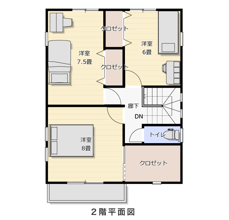 2階平面図
