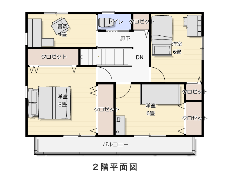 2階平面図