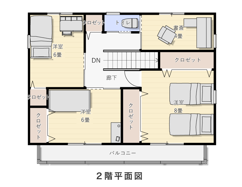 2階平面図