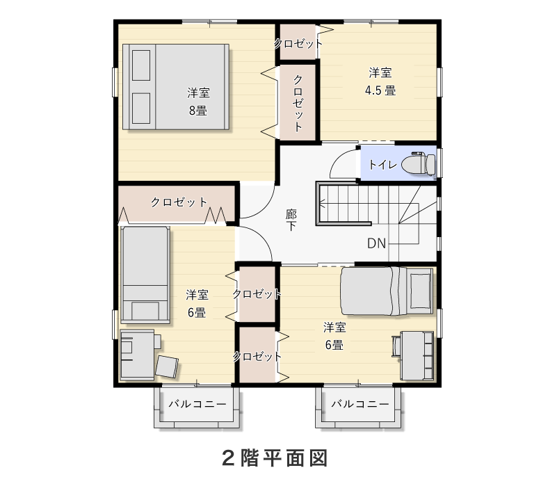 2階平面図