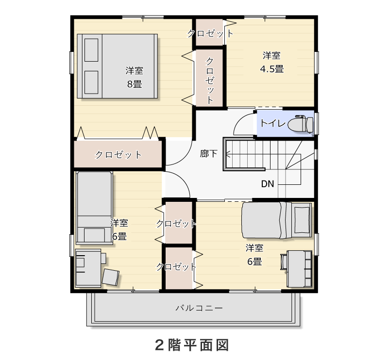 2階平面図