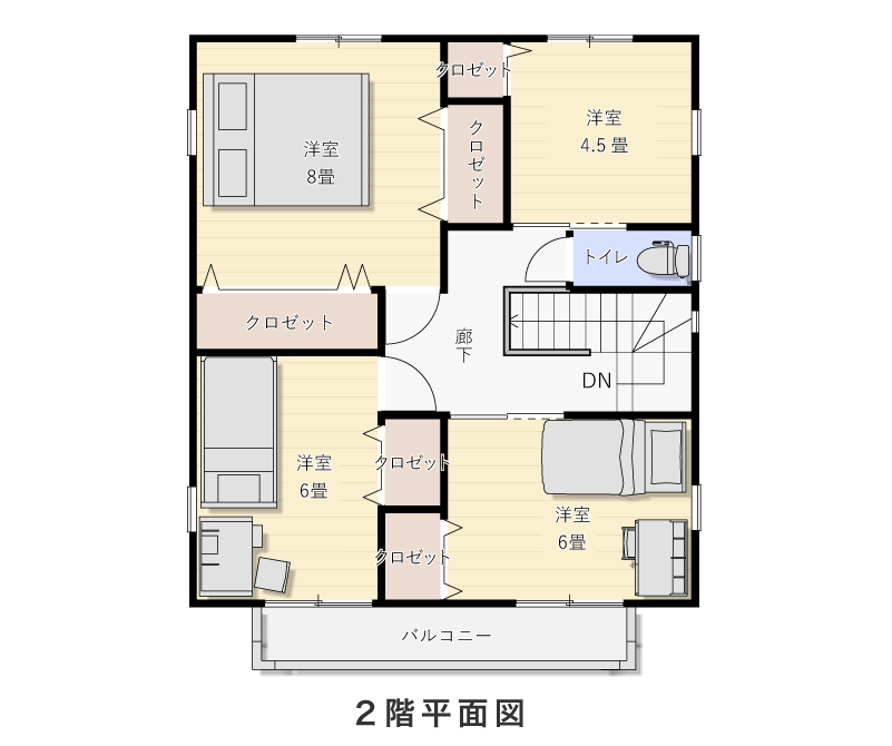 2階平面図