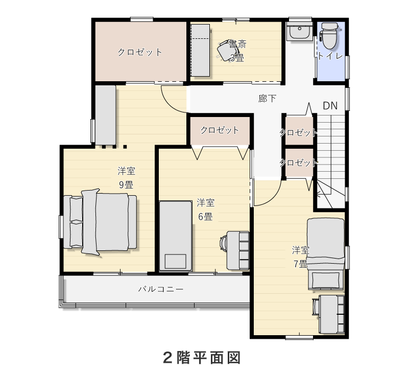2階平面図