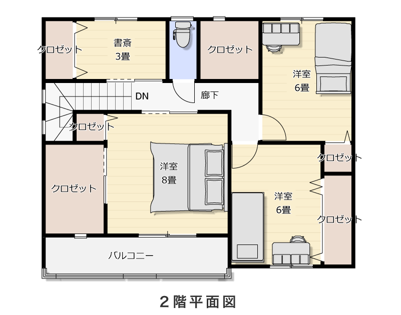 2階平面図