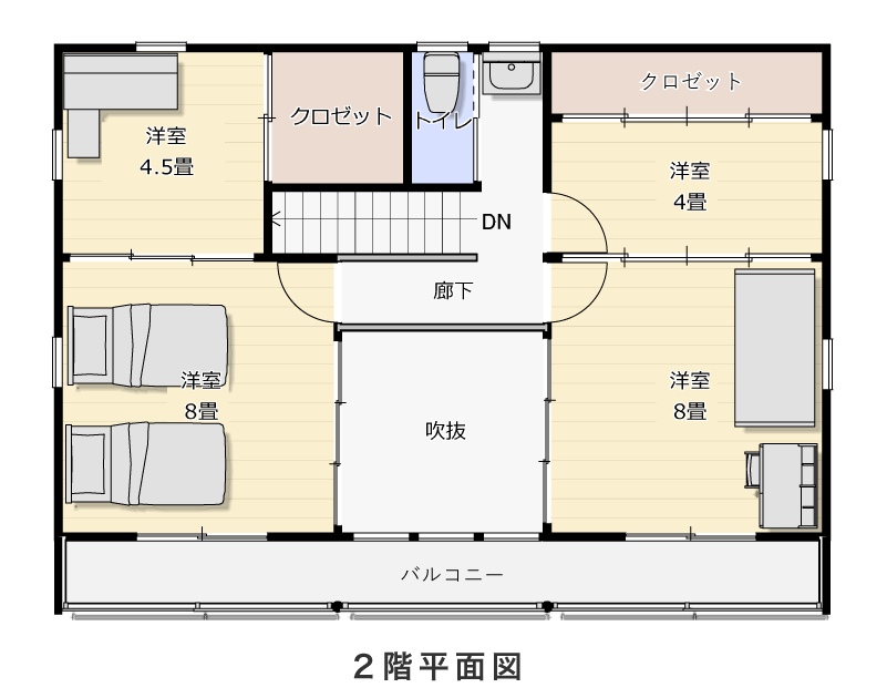2階平面図