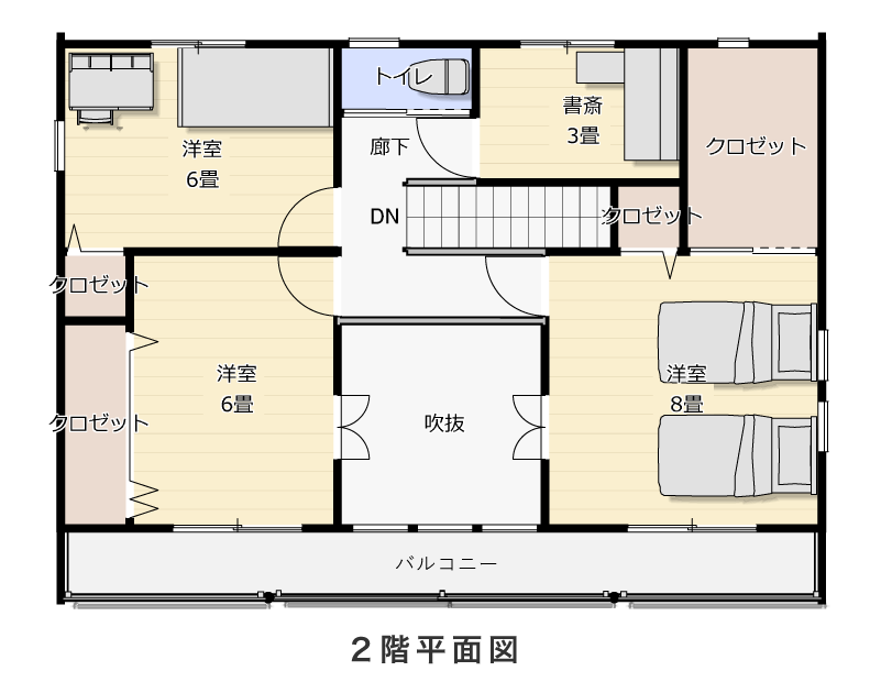 2階平面図