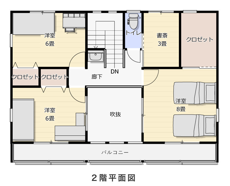 2階平面図