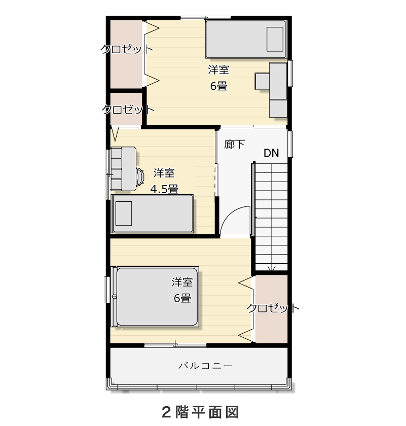 2階平面図