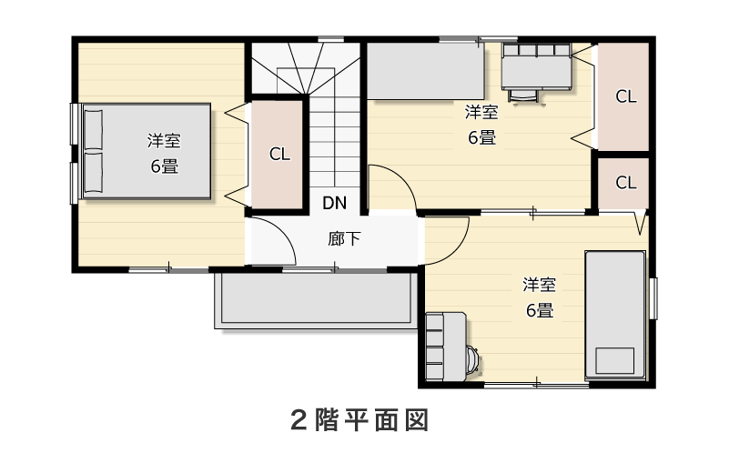 2階平面図