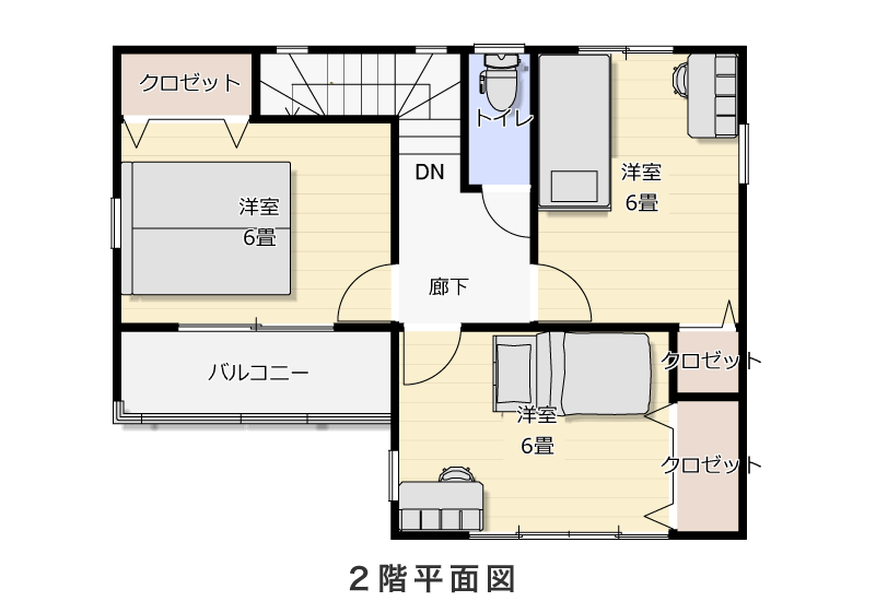2階平面図
