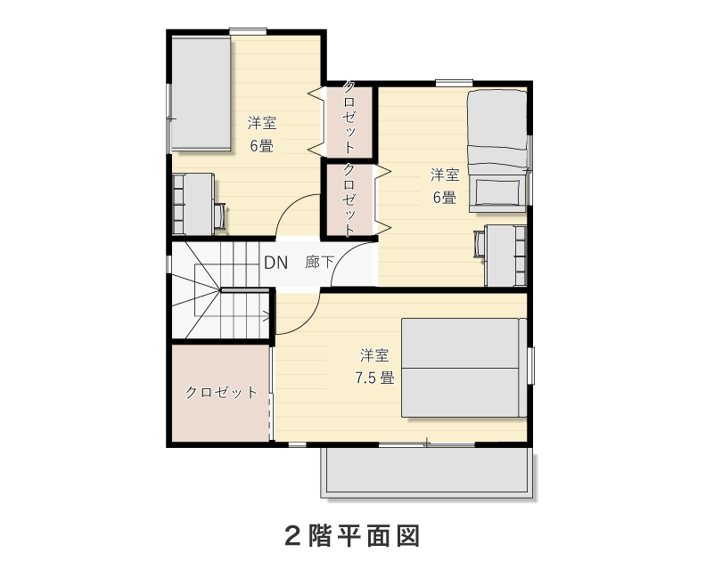 2階平面図