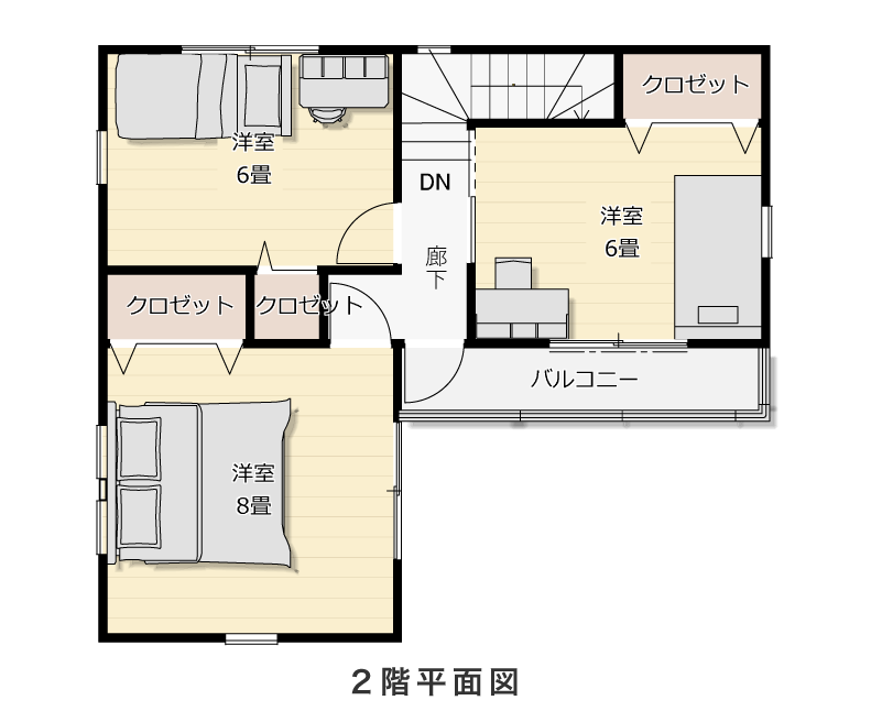 2階平面図