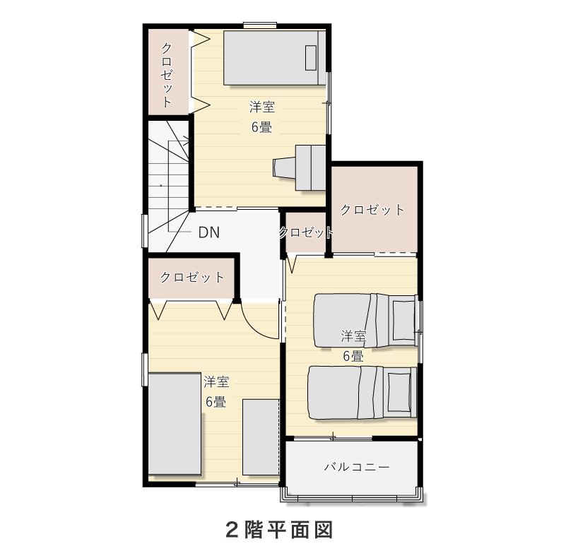 2階平面図