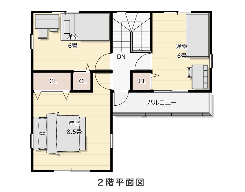 2階平面図