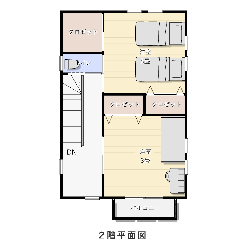 2階平面図