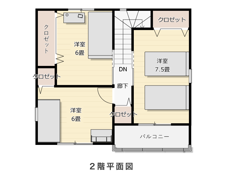 2階平面図