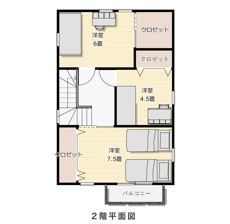 2階平面図