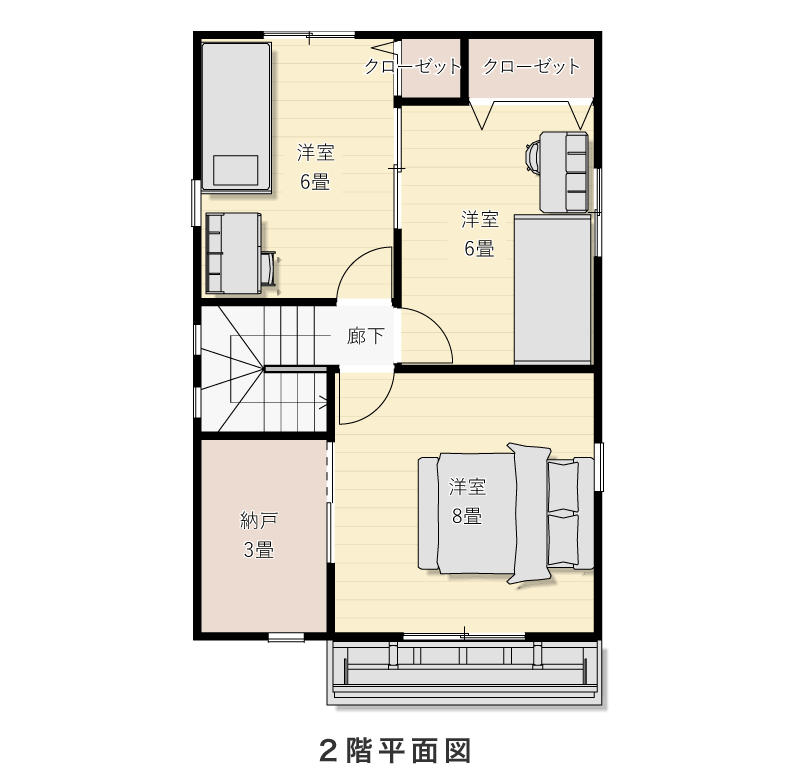 2階平面図
