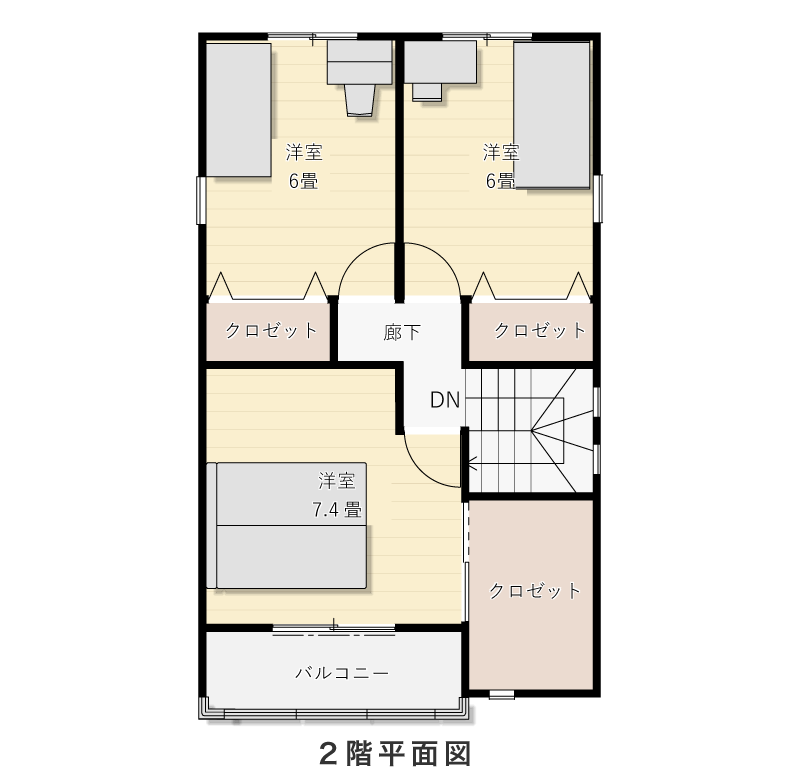 2階平面図