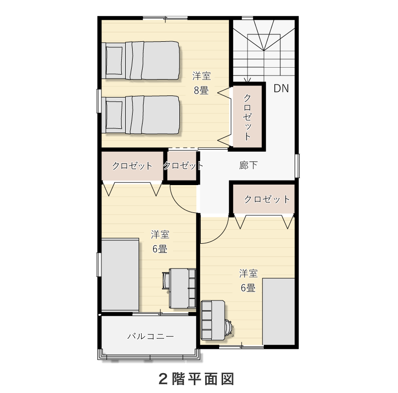 2階平面図