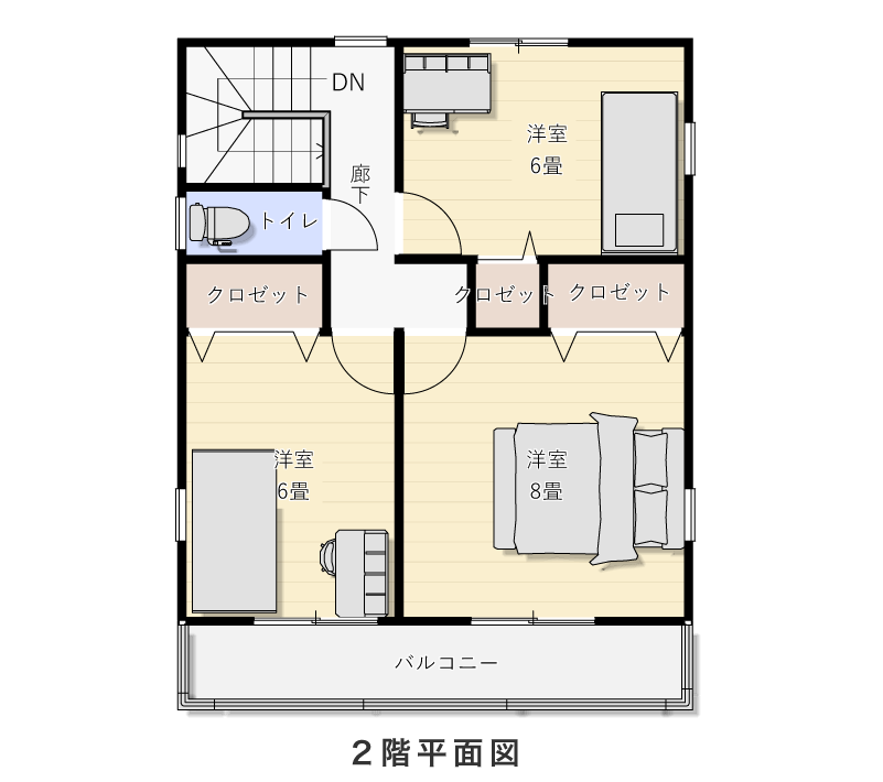 2階平面図