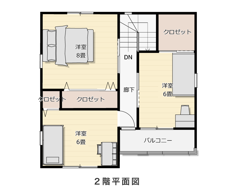 2階平面図