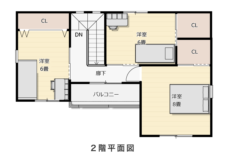 2階平面図