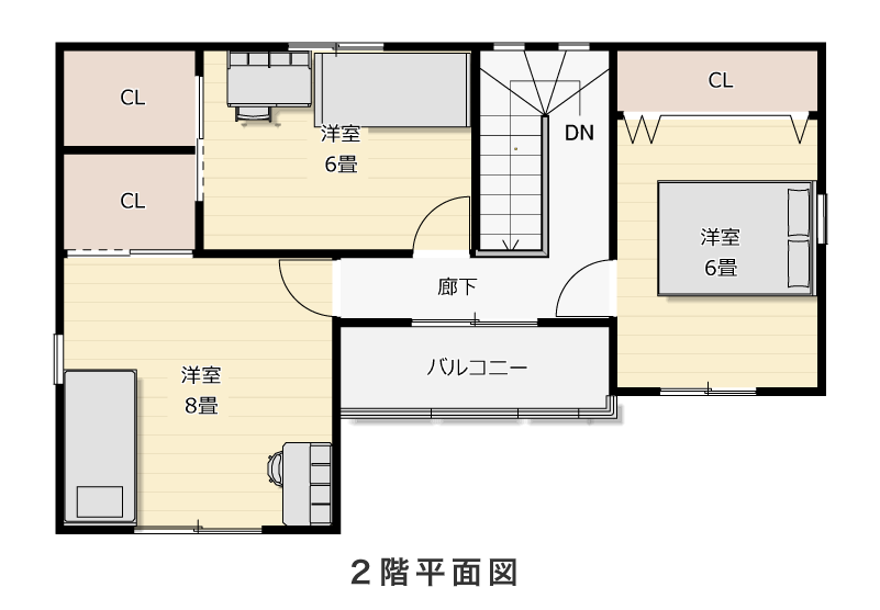 2階平面図