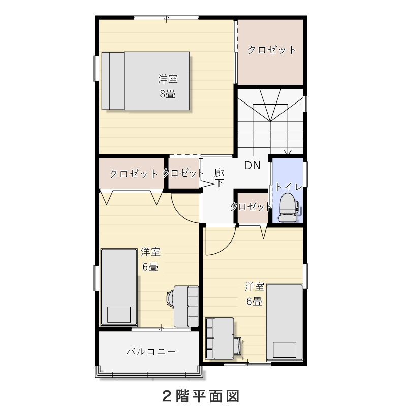 2階平面図