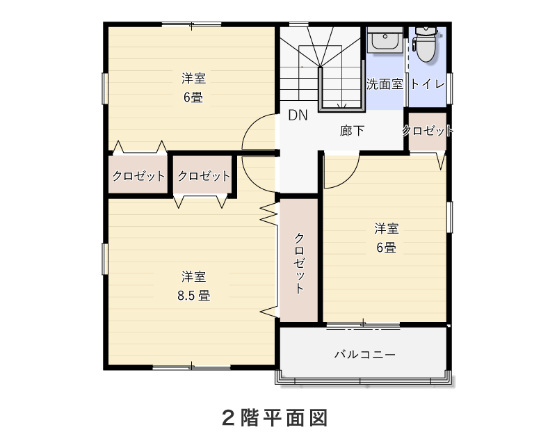 2階平面図