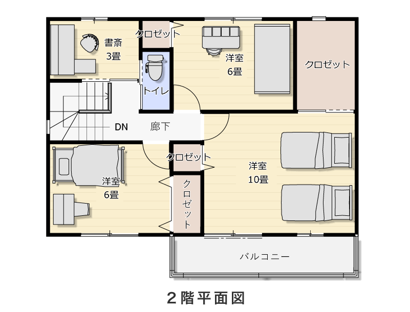 2階平面図