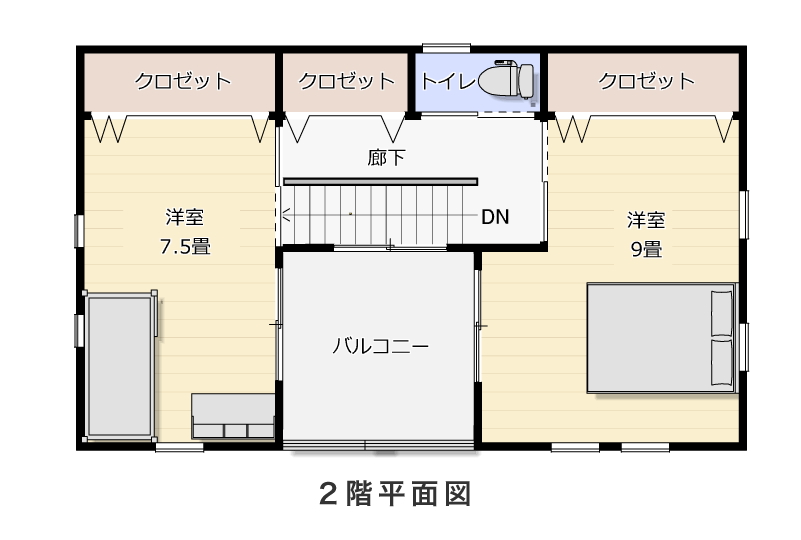 2階平面図
