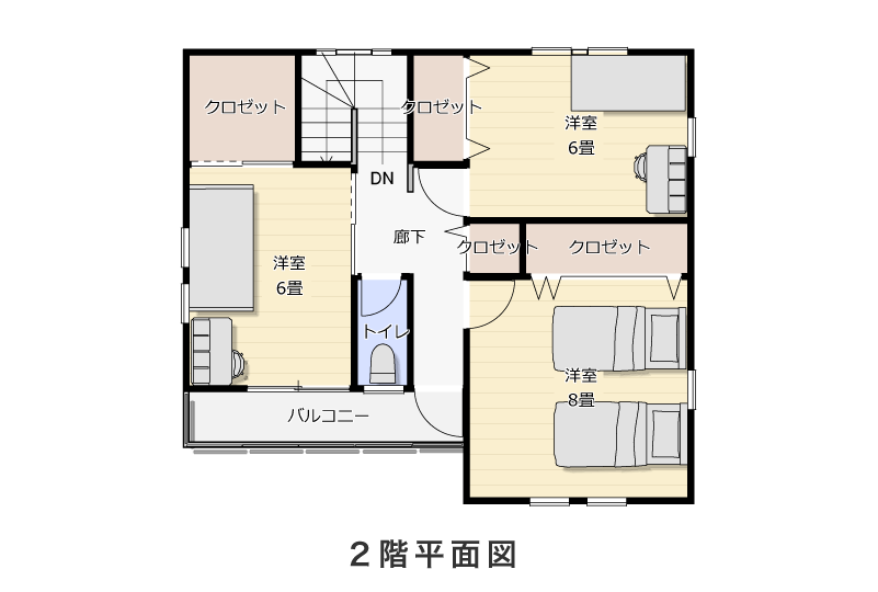 2階平面図