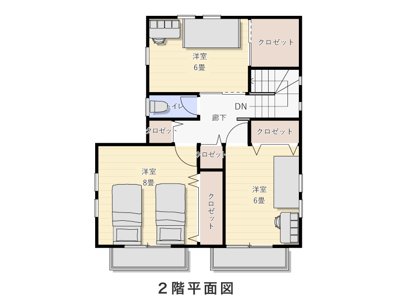 2階平面図