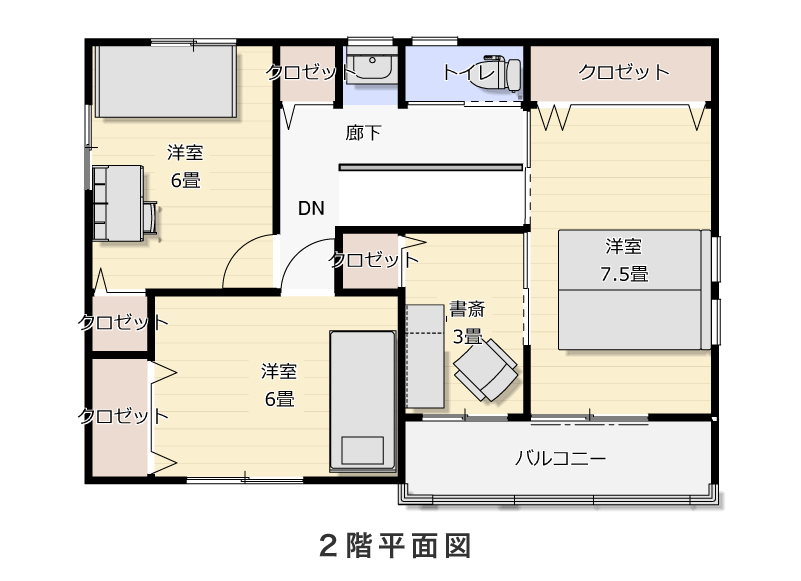 2階平面図