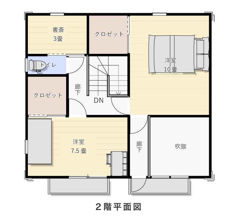 2階平面図